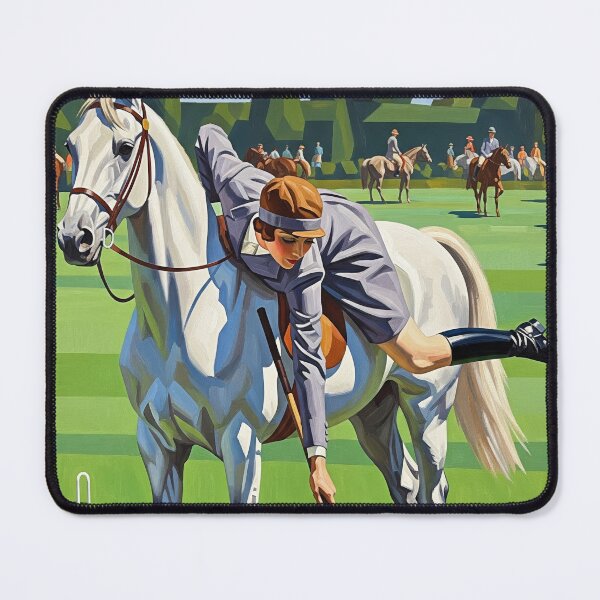 Item preview, LA CHAMPIONNE DE CROQUET A CHEVAL (The Equestrian Croquet Champion) - Original Art Deco Artwork designed and sold by elektronen.