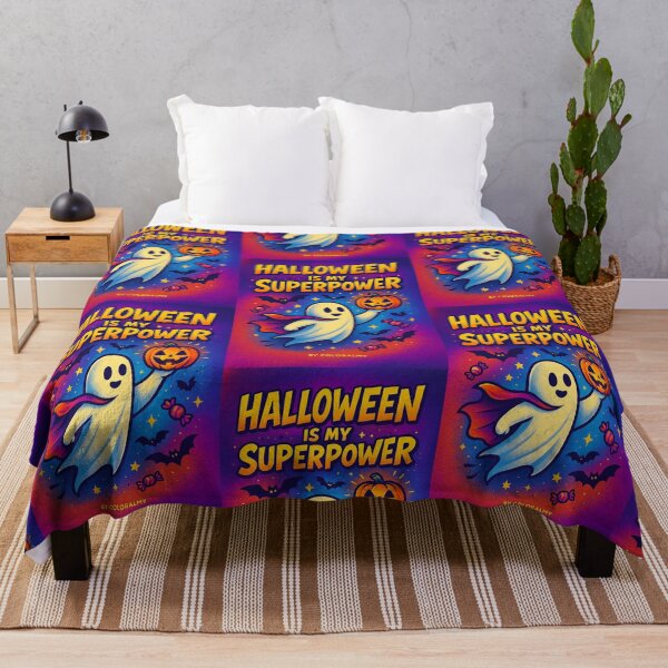 Item preview, Halloween is My Superpower — Urban Ghost with Pumpkin. By COLORALMY designed and sold by Coloralmy.