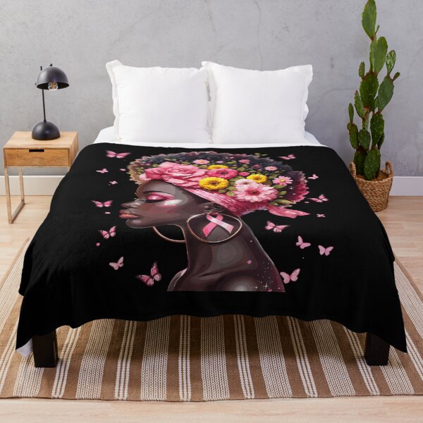 Item preview, Black Woman In October We Wear Pink Breast Cancer Awareness designed and sold by BASKF.