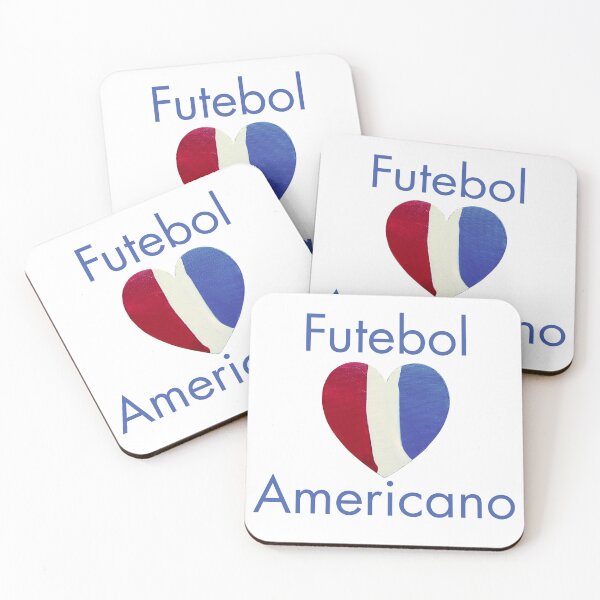 Item preview, Futebol Americano Coração Vermelho, Branco e Azul Pintado à Mão designed and sold by FABOArt.