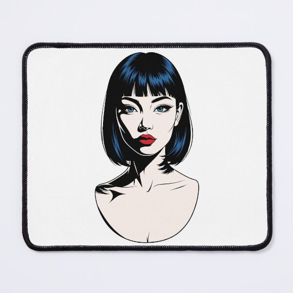 Item preview, Modern vector female portrait with bold contrasts designed and sold by Ovitees.