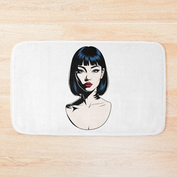 Item preview, Modern vector female portrait with bold contrasts designed and sold by Ovitees.