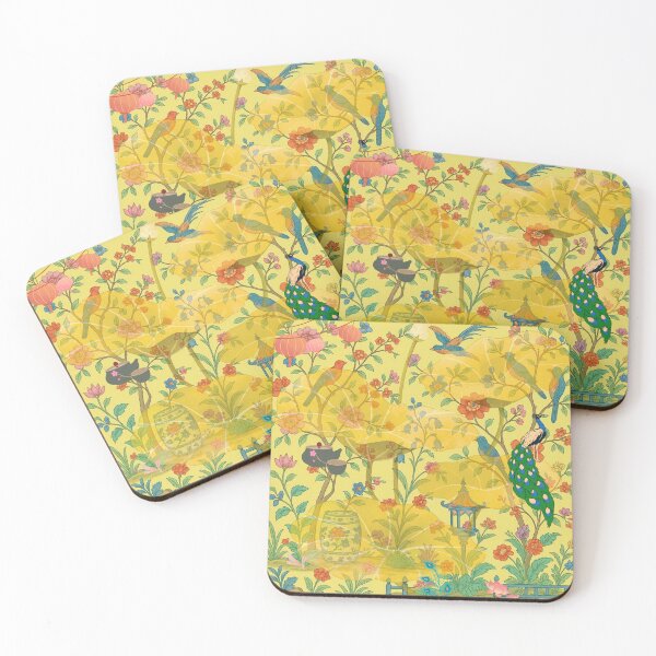 Item preview, Copy of Pastel yellow chinoiserie garden designed and sold by Sugar Wisdom .