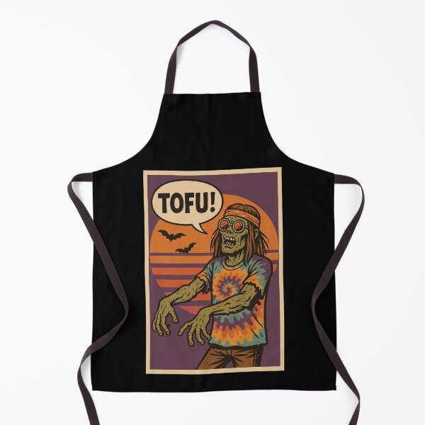 Item preview, Retro 1960s Comic Halloween Horror Art- Hippie Zombie Tofu designed and sold by JacobKAurumhead.