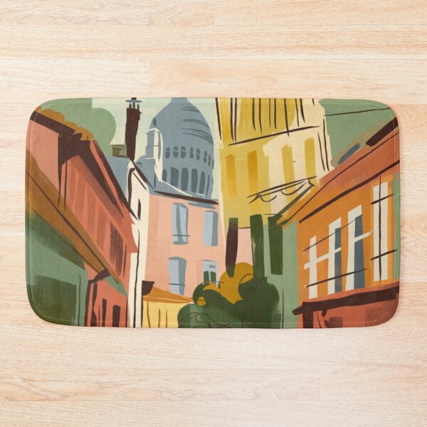Item preview, Montmartre Paris Streetscape |  Vibrant Travel Art Poster. By Carraann designed and sold by CARRAANN.