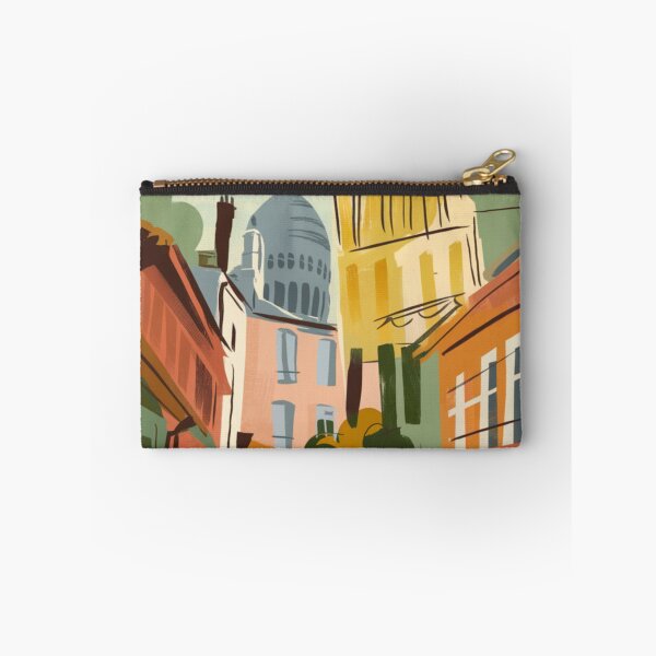 Item preview, Montmartre Paris Streetscape |  Vibrant Travel Art Poster. By Carraann designed and sold by CARRAANN.