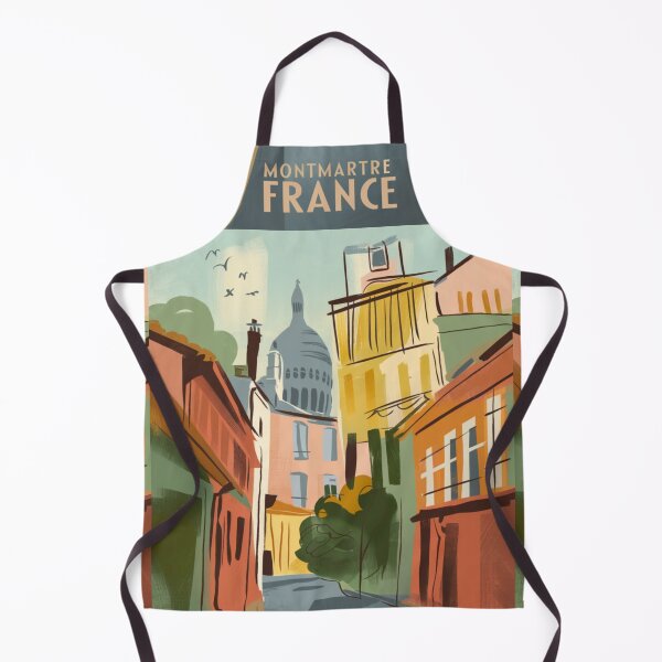 Item preview, Montmartre Paris Streetscape | Vibrant Travel Art Poster. By Carraann designed and sold by CARRAANN.