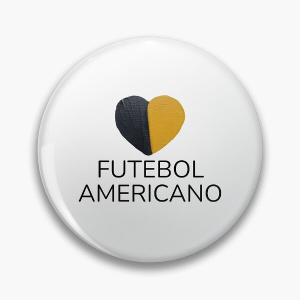 Item preview, Futebol Americano Coração Preto e Dourado Pintado à Mão designed and sold by FABOArt.