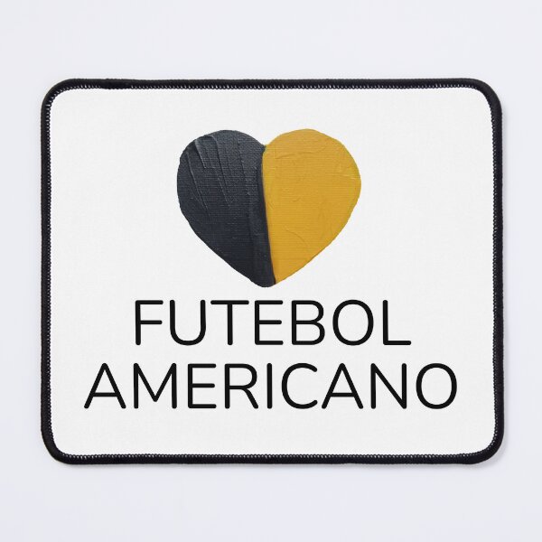 Item preview, Futebol Americano Coração Preto e Dourado Pintado à Mão designed and sold by FABOArt.