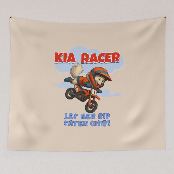 Item preview, Kia Racer - Let Her Rip Tater Chip! designed and sold by ArtRoyal13.