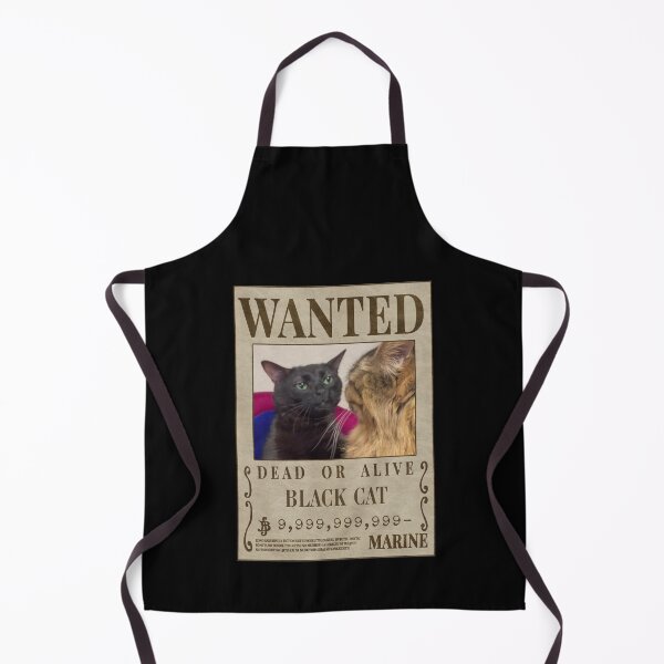 Item preview, Black Cat Meme Wanted Poster – Funny Anime Bounty Style Cat Art designed and sold by LOL Studio.