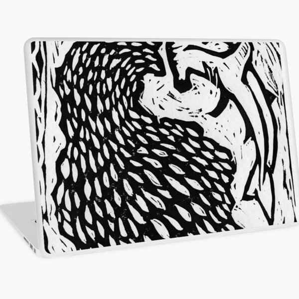 Hammerhead - black and white Laptop Skin
