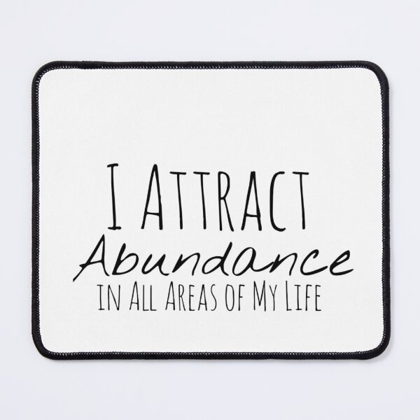 Item preview, I Attract Abundance in All Areas of My Life – Abundance Affirmation designed and sold by Camila  Ardila.