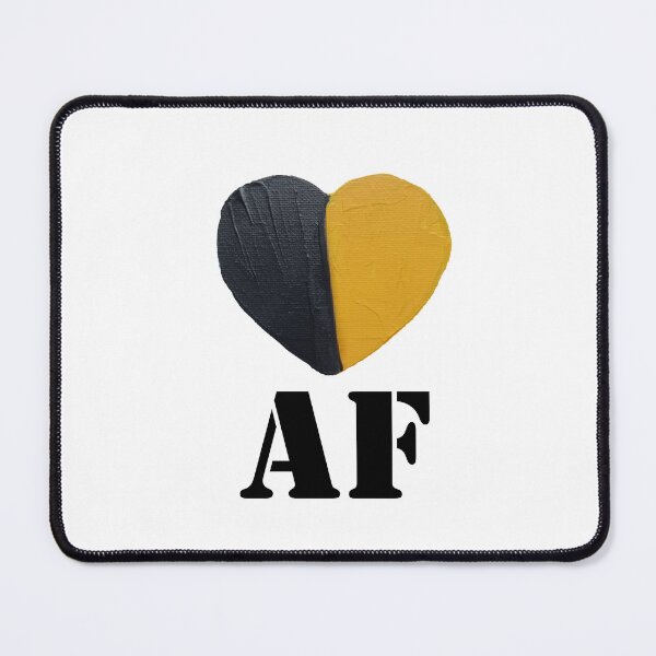 Item preview, AF Black & Gold Hand-Painted Heart designed and sold by FABOArt.