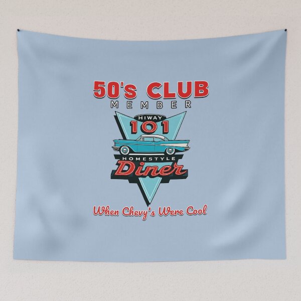 Item preview, 50’s Club Chevy Diner Shirt – Retro Car Enthusiast Tee designed and sold by ArtRoyal13.