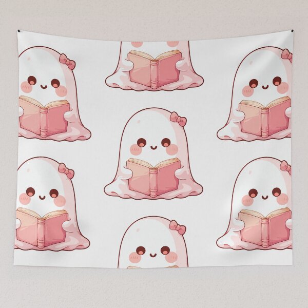 Item preview, Cute Ghost reading a book designed and sold by MendaciousMina.