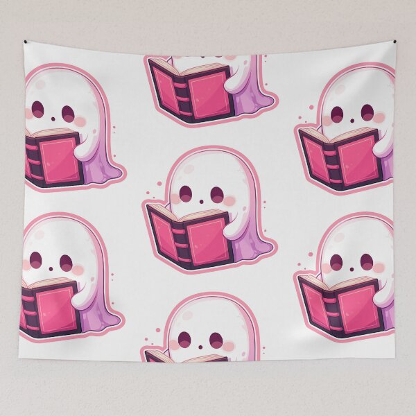 Item preview, Cute Ghost reading a book designed and sold by MendaciousMina.