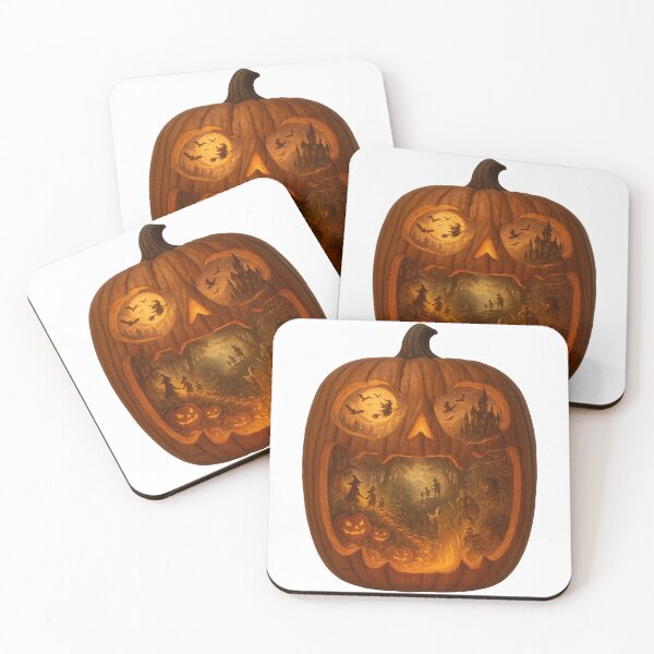 Item preview, Epic Halloween Pumpkin with Spooky Fantasy World designed and sold by Zouky.art.