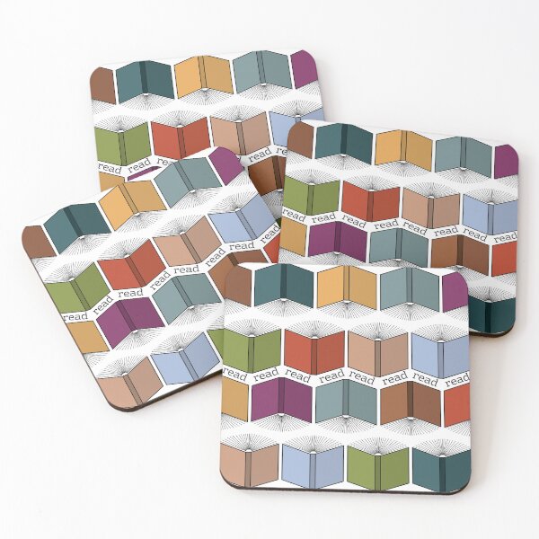 Item preview, Colorful Books Pattern, Read Read Read! designed and sold by MadeintheShead.
