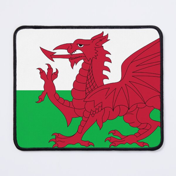 Item preview, Welsh flag - Flag of Wales - Wales Red Dragon designed and sold by HippieWorks.