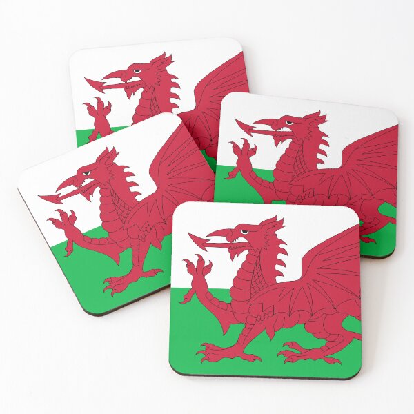 Item preview, Welsh flag - Flag of Wales - Wales Red Dragon designed and sold by HippieWorks.