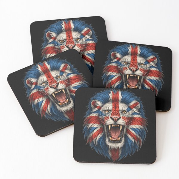 Item preview, Roaring British Lion Union Jack Design designed and sold by ArtComixHaven.