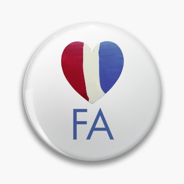 Item preview, FA Red, White & Blue Hand-painted Heart designed and sold by FABOArt.