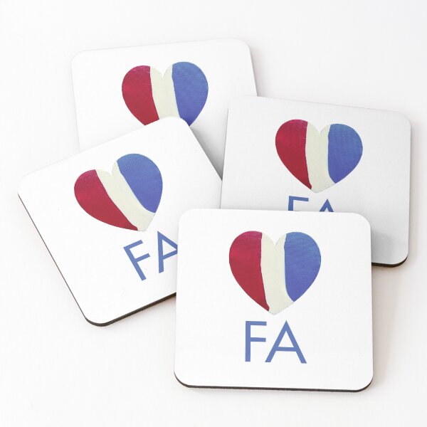 Item preview, FA Red, White & Blue Hand-painted Heart designed and sold by FABOArt.