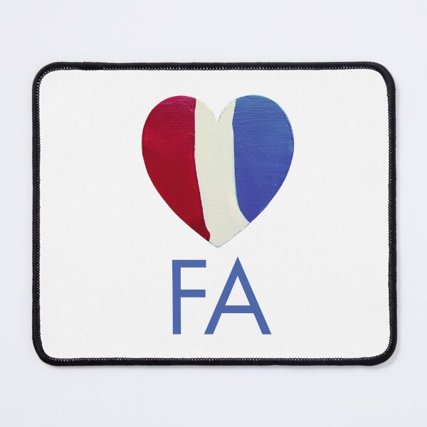 Item preview, FA Red, White & Blue Hand-painted Heart designed and sold by FABOArt.