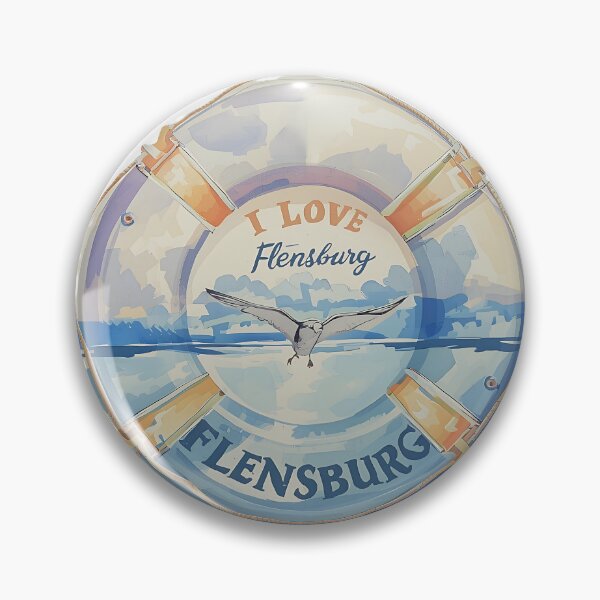 Item preview, I Love Flensburg - Lifebuoy Seagull designed and sold by Khala.