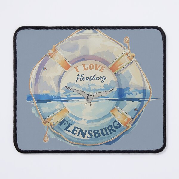 Item preview, I Love Flensburg - Lifebuoy Seagull designed and sold by Khala.