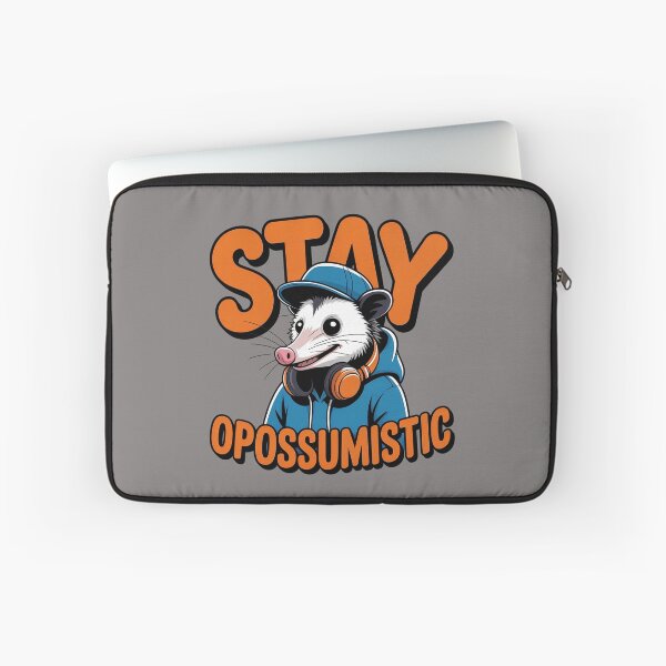 Item preview, Stay Opossumistic – Funny Positive Vibes Design designed and sold by HolisticFurArt.