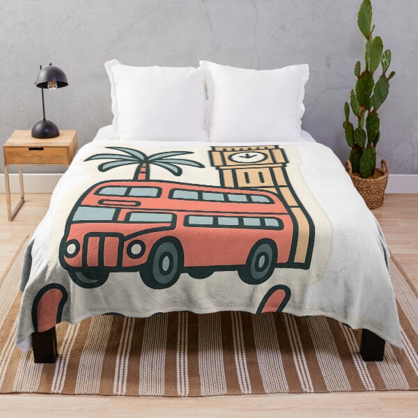 Item preview, London Travel Design – Big Ben and Double-Decker Bus Illustration designed and sold by NeatSplash.