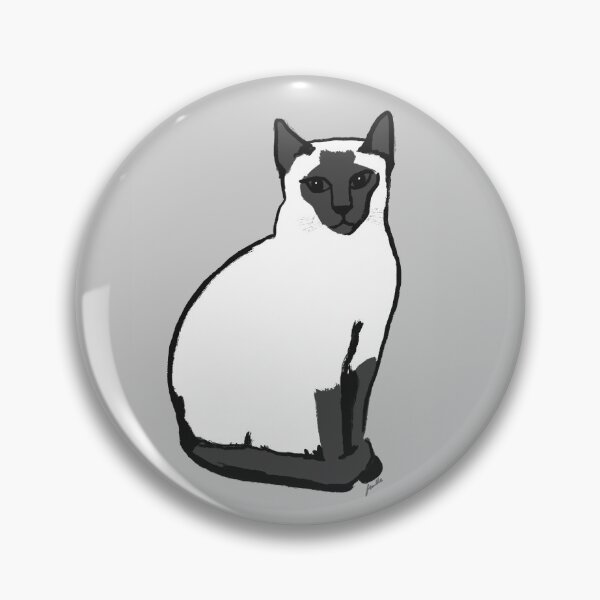 Item preview, Siamese Cat Line Drawing  designed and sold by Jaz Welsby.