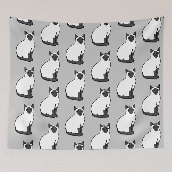 Item preview, Siamese Cat Line Drawing  designed and sold by Jaz Welsby.