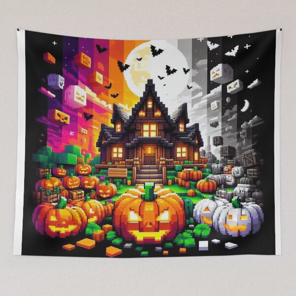 Item preview, HALLOWEEN IN PIXEL LAND - No. 02 - Pumpkin & Co. designed and sold by darky72.