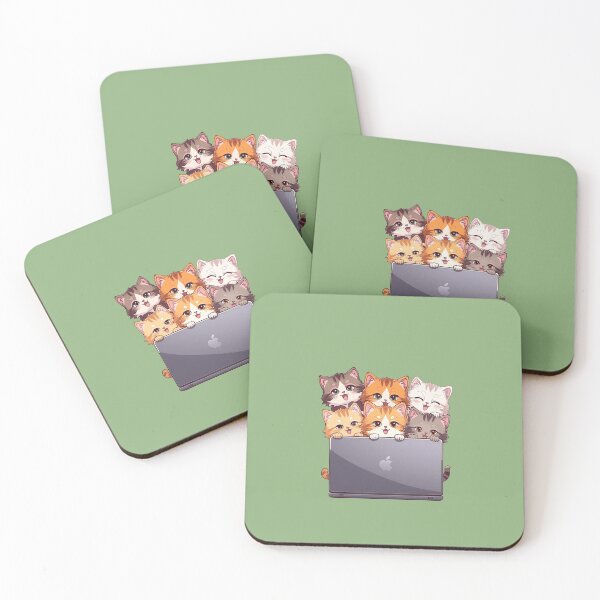 Item preview, Cute Cartoon Cats- design for sticers designed and sold by Goca Shop.