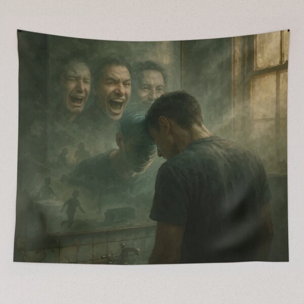 Item preview, Man vs Mind: Inner Turmoil and Distant Dreams designed and sold by -DEEWOLF-.