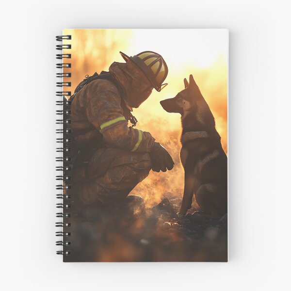 Item preview, Firefighter and Belgian malinois  designed and sold by HalsandTyCustom.