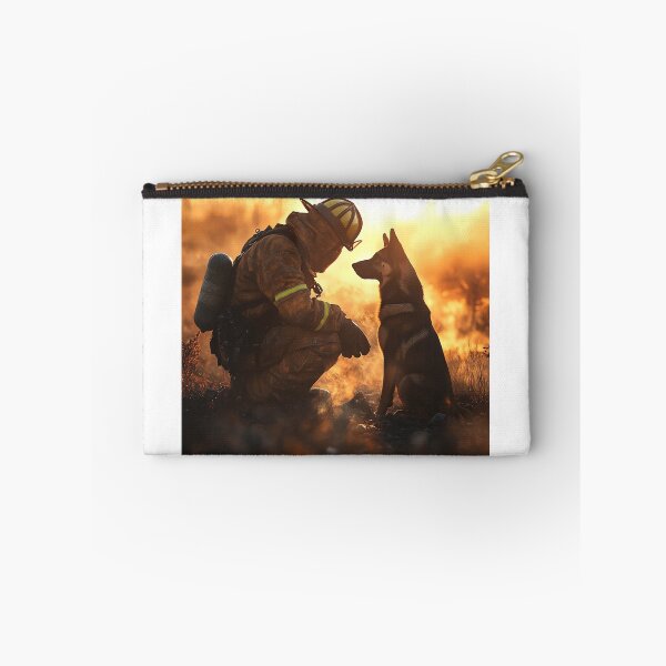 Item preview, Firefighter and Belgian malinois  designed and sold by HalsandTyCustom.