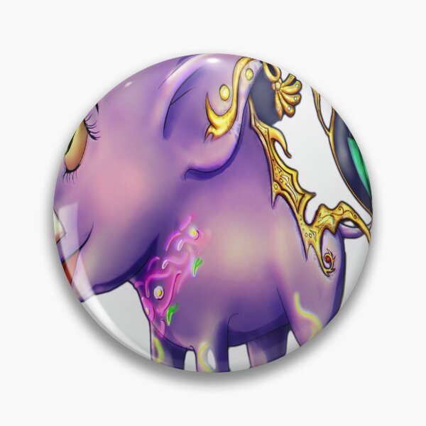 Item preview, Fantasy Purple Elephant – Cute Decorative Art designed and sold by cicvic.