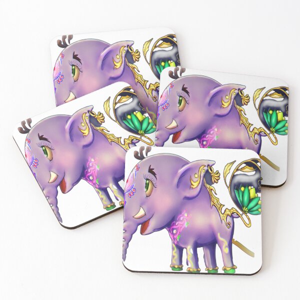 Item preview, Fantasy Purple Elephant – Cute Decorative Art designed and sold by cicvic.