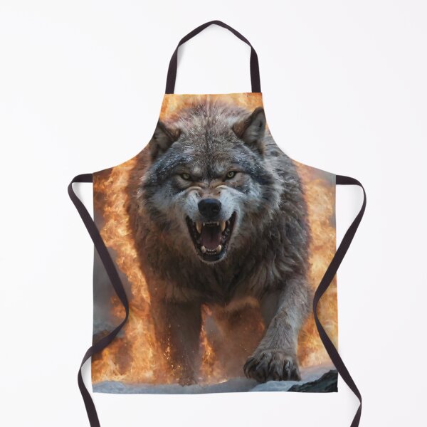 Item preview, Fierce Wolf Engulfed in Flames designed and sold by Apex Designs.