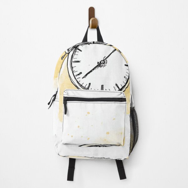 Item preview, Two Clocks – Minimalist Ink and Watercolor Time Illustration designed and sold by No Flaws Stickers.