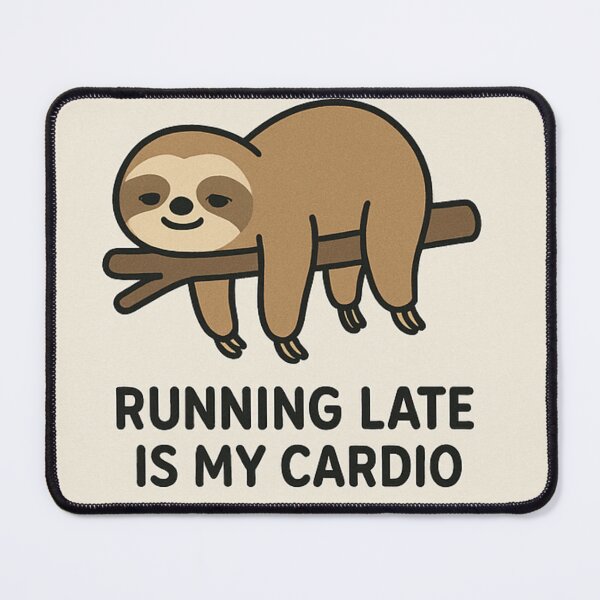 Item preview, Running late is my cardio designed and sold by Rated-T.