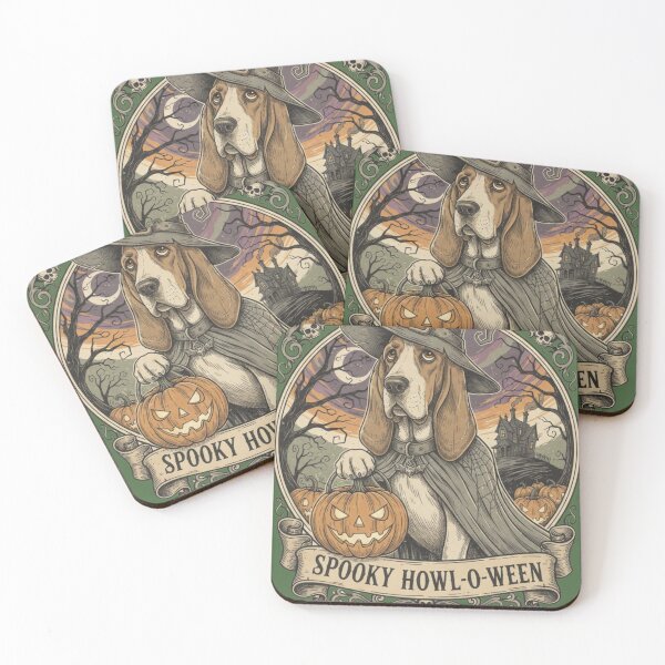 Item preview, Spooky Howl-O-Ween- Bloodhound designed and sold by Too Kool Designing .