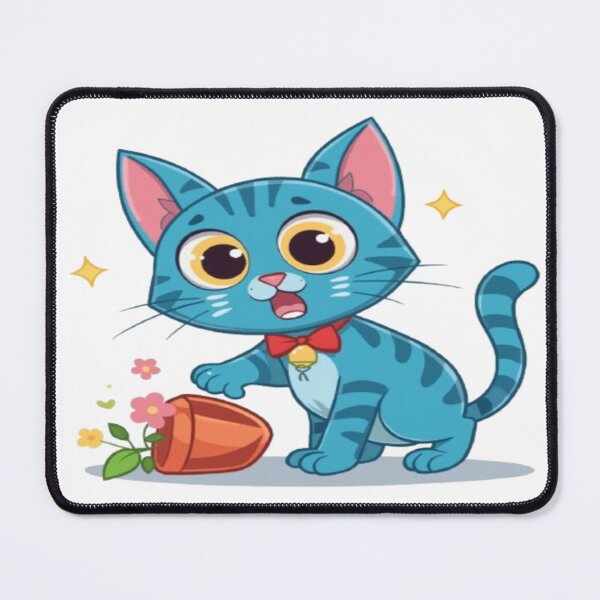 Item preview, The Naughty Blue Cat designed and sold by saratounsi.