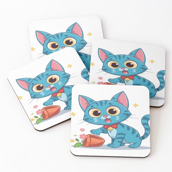 Item preview, The Naughty Blue Cat designed and sold by saratounsi.
