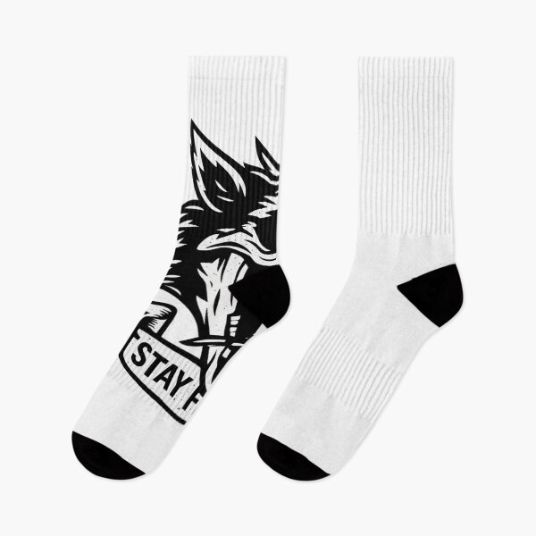 Item preview, STAY FIERCE – Wolf Skull & Rose Banner Design designed and sold by darkan1.