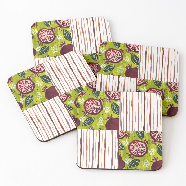 Item preview, Pomegranates and Stripes designed and sold by MindyTimmArtist.